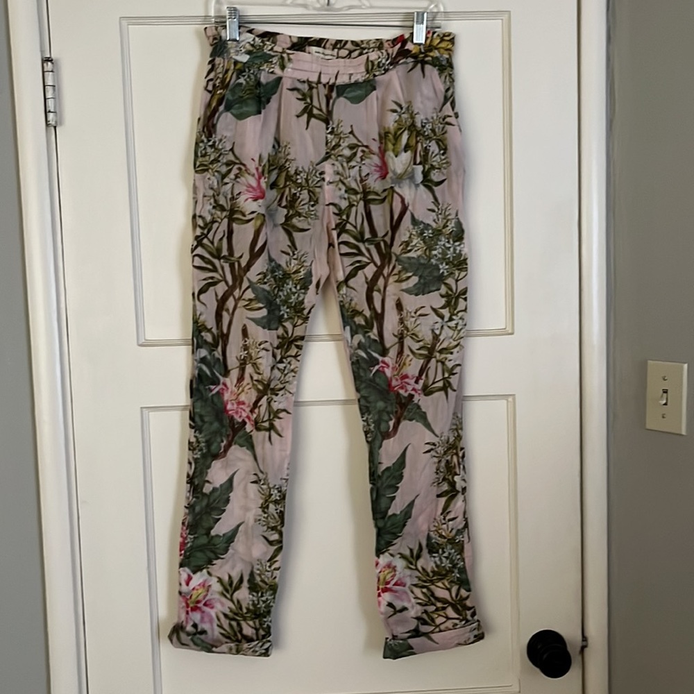 Isabel Marant Etoile Floral Print Cotton Voile Pants Sz 36 - Picture 2 of 7